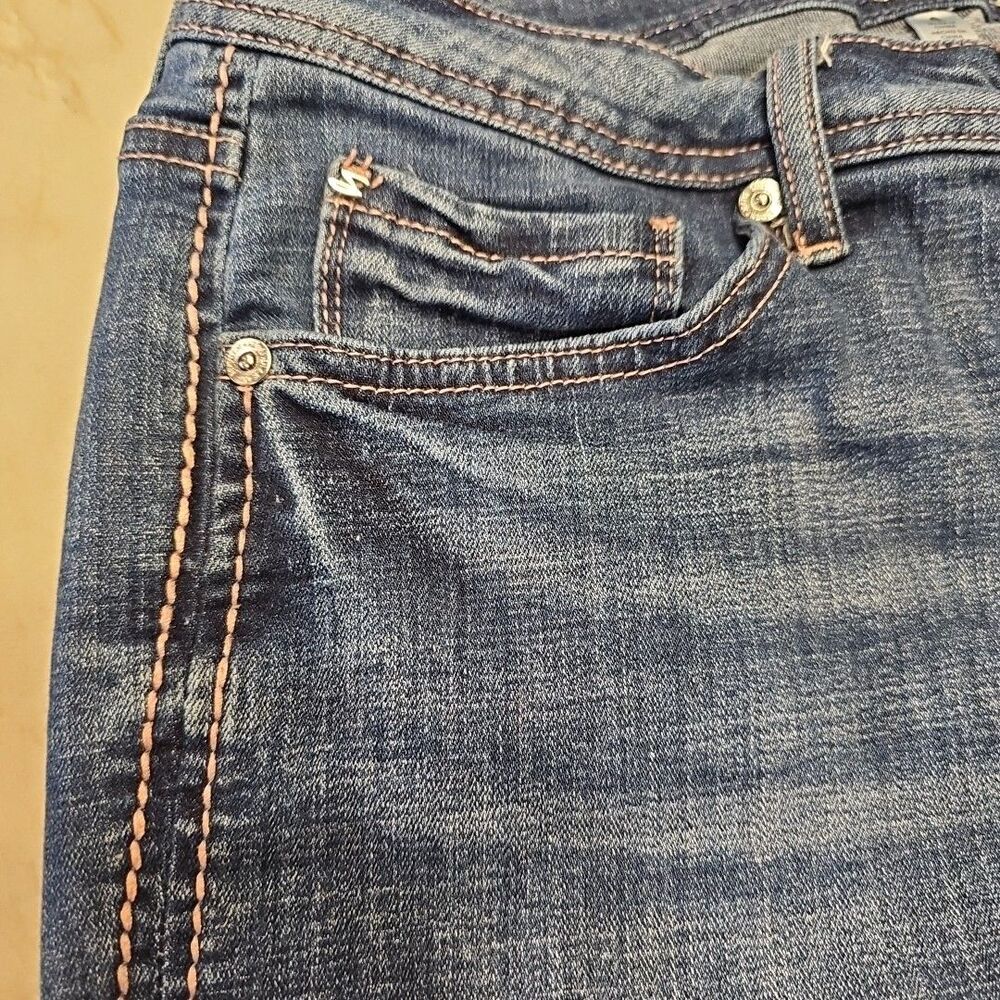 Seven7 Women's 8 Jeans Stretch Skinny Ankle Pink Stitching Seven 7 - Picture 6 of 12